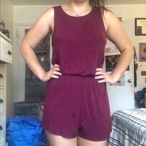 Maroon romper